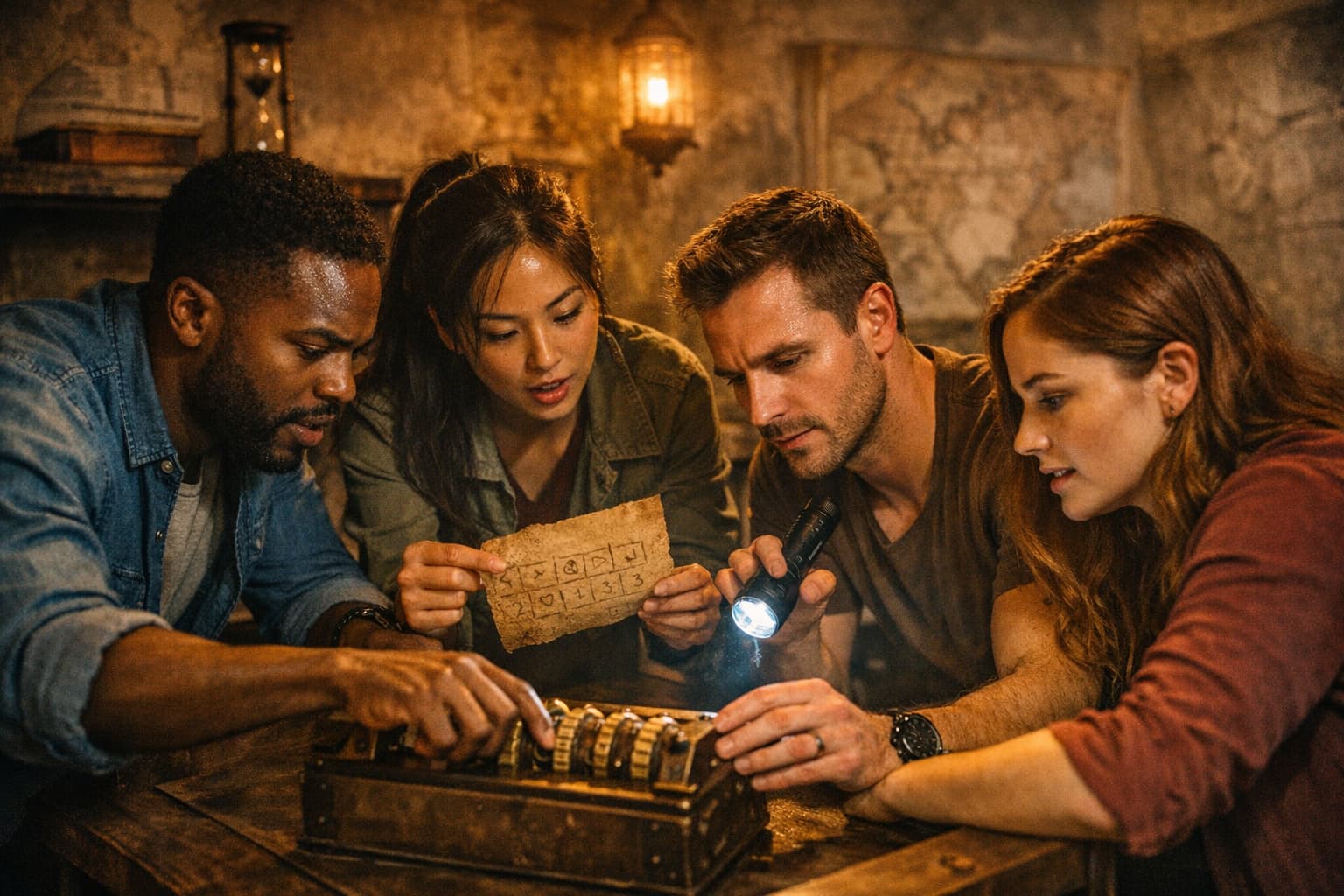 Team im Escape Room