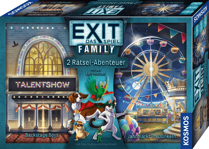EXIT® - Das Spiel Family: Backstage Boys / Jahrmarkt im Dunkeln Produktbild